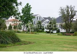 Maybe you would like to learn more about one of these? Small American Town Homes Border A Park In This Small Town American Neighborhood Canstock