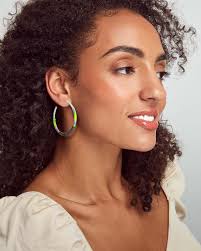 Abalone Shell Kendra Scott Malika Earrings Kendra Scott Malika Rose Gold  Statement Earrings In Abalone Shell