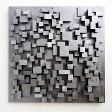 Silver Wall Art Modern Home Decor Mcm Wall Art Sculptural Wood Wall Art Modern Wall Decor Wood Wall Art Silver Wall Art Wood Wall Art Diy Square Wall Art