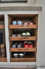 Diy closet organization idea #2: Shoe Storage Cabinet With Trays The Created Home