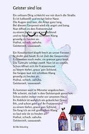 Geister Sind Los Halloweengedicht Geschichten Fur Kinder Kinder Gedichte Kindergeschichten