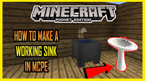 working sink in mcpe (minecraft pe