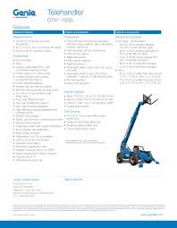 genie telehandler supplier worldwide used genie gth 1056