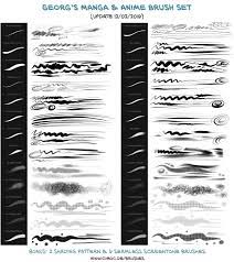 14 japanese style pattern brushes for procreate. Manga Ink Asian Paint Brush Set 32 Procreate Brush Georg S Procreate Brushes