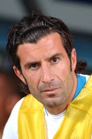 Luis Figo in the Stands before the Game Editorial Stock Image