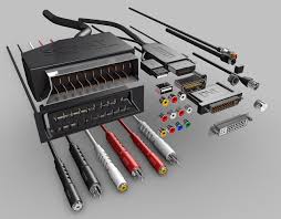 Electronic Cables And Connectors Pack 3d Model Ad Cables Electronic Connectors Model Electronic Cables Connectors Cables