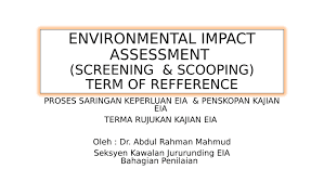 Eia investigations in 2015 uncovered the central role of a powerful cartel in ensuring wood illegally logged or purchased in myanmar by chinese interests can pass freely through the numerous checkpoints in territory variously controlled by the kio and myanmar's government and military. Pdf Environmental Impact Assessment Screening Scooping Tor Dr Arm