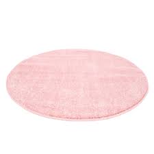 Teppich 'bubble' rund rosa/grau 120cm waschbar sarina l. Runde Teppiche Moda Rosa Trendcarpet De