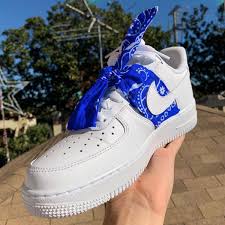 Nike Air Force 1 Bandana Custom For Sale In Los Angeles Ca Offerup Nike Air Shoes All Nike Shoes Custom Nike Shoes
