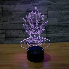 Amazing dragon ball z dbz lamp goku super saiyan power up. Dragon Ball Z Inspired Super Saiyan Goku 3d Optical Illusion Lamp 3d Optical Lamp