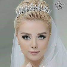 آرایش عروس مو بلوند Dramatic Wedding Makeup Bride Hair Accessories Simple Wedding Makeup