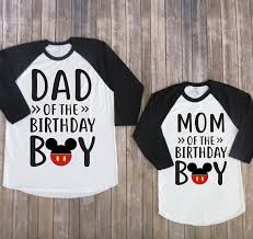Mickey Mouse Birthday Boy T Shirt Mickey Mouse Custom Birthday Shirt For Mom And Dad Mickey Mouse Party Disney Bir Mickey Mouse Birthday Shirt Mickey Mouse First Birthday Mickey 1st Birthdays