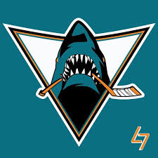 The san jose sharks are a professional ice hockey team based in san jose , california , united states. San Jose Jaws San Jose Sharks Shark Logo Vancouver Canucks
