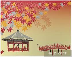 Set of abstract contemporary aesthetic background with mountain landscape. Japanese Background Poster Pixers We Live To Change
