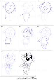 How To Draw Cookie From Animal Crossing Printable Drawing Sheet By Drawingtutorials101 Com Animal Crossing Drawing Sheet Drawings
