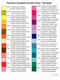 52 competent ink color mixing chart