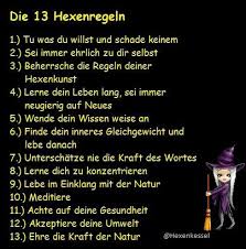 Regeln Hexerei Zauberspruche Buch Der Schatten Hexen