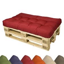 Coussins Pour Canape Euro Palette Coussin Pour Assise Banquette 120x80x15 Cm Rouge Amazon Fr Coussin Canape Canape Palette Meubles En Bois De Palettes