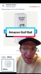 Amazon decided to enter the golf world by launching their very own golf  ball called the Basics Core Soft #golfball #golf #golflife #golftech  #greenscreen