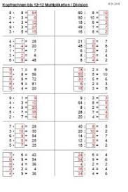 Schulmaterial arbeitsblatter fur die unterstufe. Arbeitsblatt Generator Multiplikation Und Division Bis X12 Zebis