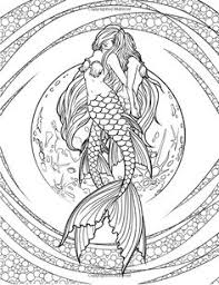 Mermaid coloring book with beautiful anime manga fantasy coloring page designs for hours of. 140 Mermaid Coloring Ideas Mermaid Coloring Mermaid Mermaid Coloring Pages