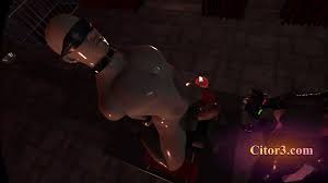 Citor3 3D VR Game Recording Sfm Latex Big Tits Mistress Milks Slave on  Sybian with Lots of Precum with POV