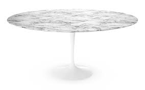 So wie der tisch seito. Knoll International Saarinen Esstisch Rund 152 Cm Weiss Marmor Arabescato Weiss Mit Grauen Einfarbungen Von Eero Saarinen 1955 1957 Designermobel Von Smow De