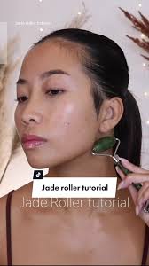 Jade roller tutorial for lymphatic drainage #jaderollertutorial #jaderoller  #faceroller