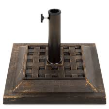 It features a large canopy made of 180g polyester material. Steel Square Patio Umbrella Stand Best Choice Products