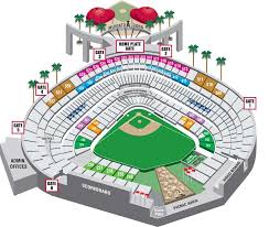 Mini Plans Seating Map Los Angeles Angels