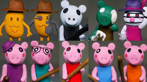 Making All Roblox Piggy Characters Part 1 Polymer Clay Tutorial Youtube Polymer Clay Tutorial Piggy Clay Tutorials