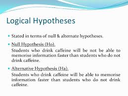 Formulating Hypotheses