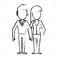 Par Personas Juntas Relacion Dibujo Ilustracion Vectorial Eps 10 Ilustraciones Vectoriales Clip Art Vectorizado Libre De Derechos Image 75470399