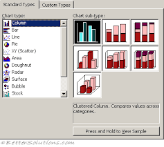And edit the chart's data. Excel Charts Chart Wizard