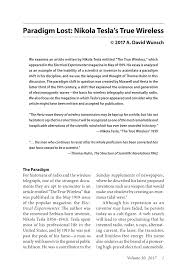 Books written by or about nikola tesla. Pdf Paradigm Lost Nikola Tesla S True Wireless