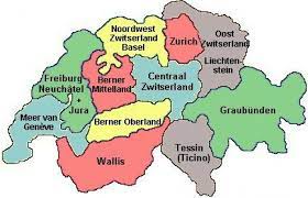 Zwitserland kaart/map met alle dorpen en steden op een landkaart met mogelijkheid om in of uit te zoomen. Kaart Met Kantons Zwitserland Google Search Zwitserland Freiburg Wallis