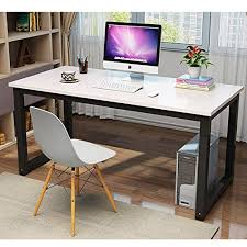 47 Rectangular Table Modern Simple Style Dining Table Office Desk Computer Desk Easy Assembly White Blac Modern Computer Desk Furniture Home Office Furniture