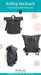 Diese einfach zu nähentote tasche macht das einkaufen noch mehr spaß. Rolltop Rucksack Kostenlose Schnittmuster Datenbank