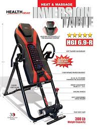 Health Gear Hgi 6 9 Full Back Heat And Massage Inversion Table Extreme Products Group Extreme Products G In 2020 Inversion Table Inversions How To Relieve Stress