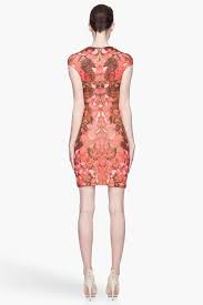 Details About Alexander Mcqueen Red And Multi Color Floral Print Stretch Bodycon Dress Size Xs Dresses Floral Prints Bodycon Dress