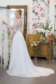 Hochzeit auf den ersten blick; Traumhaftes Brautkleid Mit Freiem Rucken Und Langen Armeln Aus Spitze Braut Hochzeitskleid Spitze Brautkleid