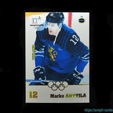 Анттила марко (anttila marko) хоккей нападающий финляндия 27.05.1985. 2018 Ampir Olympic Games Hockey Fin12 Marko Anttila Team Finland Ampir Trading Cards
