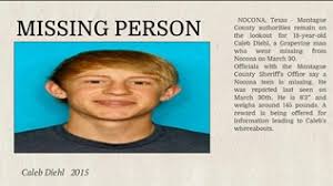 Caleb Diehl missing person by bailey crow