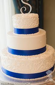 Design W 0798 Butter Cream Wedding Cake 14 10 6 Serves 125 White Buttercream Icing Cream Wedding Cakes Wedding Cakes Blue Royal Blue Wedding Cakes