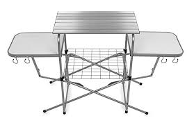 Amazon Com Camco 57293 Deluxe Folding Grill Table Automotive In 2020 Grill Table Camping Table Camco