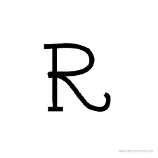 This looks like a very simple font of the letter r. Tattoo Alphabet Gallery Free Printable Alphabets Tattoo Alphabet Letter R Tattoo Tattoo Lettering Alphabet