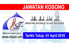Ramai di kalangan masyarakat cukup keliru dengan pengertian dan peranan dua istitusi islam iaitu majlis agama islam negeri (main) dan jabatan agama islam negeri (jain). Jawatan Kosong Jabatan Agama Islam Melaka Jaim 01 April 2016 Jawatan Kosong Kerajaan Swasta Terkini Malaysia 2021 2022