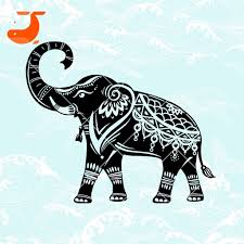 Elephants Mandala Svg Zentangle Elephants Svg Intricate Svg File Cricut Design Svg Mandala Animal In 2020 Cute Poster Zentangle Elephant Coloring Books
