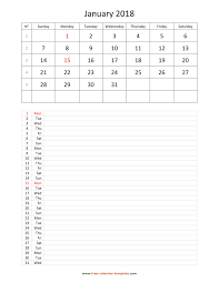 All of the calendars are available in your choice of pdf or microsoft word (.doc) format: Printable 2018 Monthly Calendar Grid Lines For Daily Notes Vertical Free Calendar Template Com