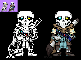 Thanks hl,he draws the new pixel sprite of ink!sans. Ink Sans Sprite By Bluebonestudios On Deviantart